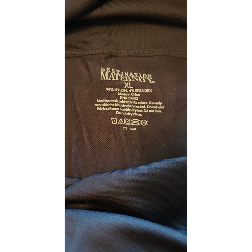 Womens Black Destination Maternity  Yoga Pants. Xl.‎ Nylon Spandex. Skinny... - Picture 5 of 5